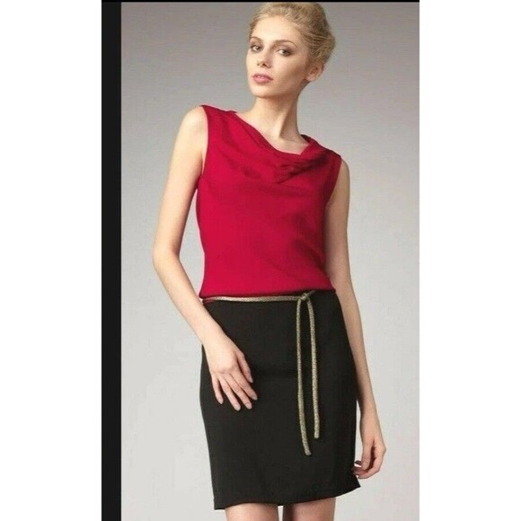 Diane Von Furstenberg Dresses & Skirts - Diane Von Furstenberg Crista Pomegranate Black Dress Silk Size 8